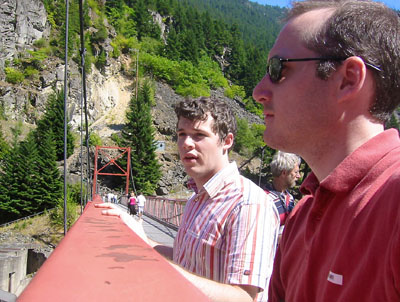 [ On the pedestrian bridge ]