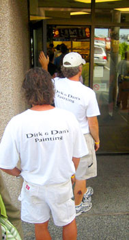 [ Line up at Timmy's ]