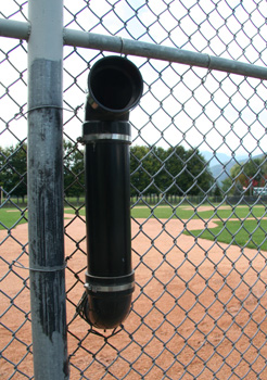 [ Ball return slot ]