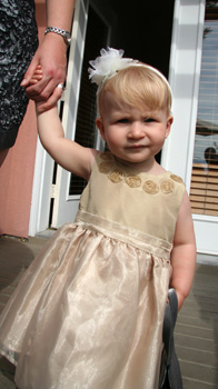 [ Morgan in her dress ]