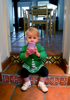 [ Morgan at breakfast ]