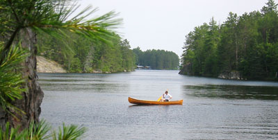 [ Dan goes canoeing ]