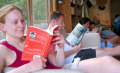 [ A bookish crowd ]