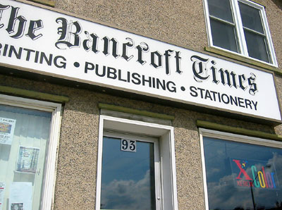 [ Bancroft Times office ]