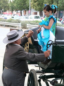[ Girl in carriage ]