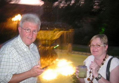[ Jim and Sue at the fountain ]