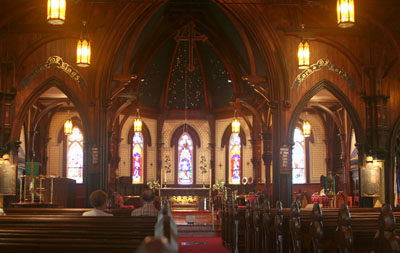 [ inside the church ]