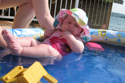 [ Morgan tests the water ]