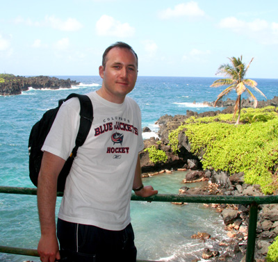 [ Posing on the coast near Hana ]