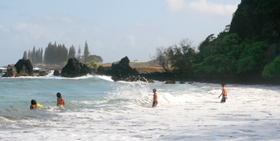 [ Brave swimmers in rough waters ]