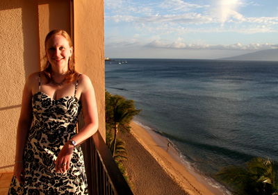 [ Emma on the balcony ]