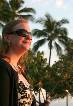 [ Emma takes in the sunset ]