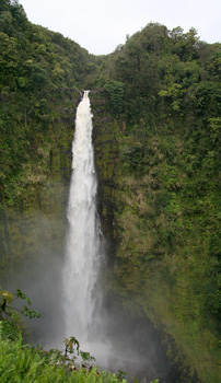 [ Main waterfall at Akaka Falls ]