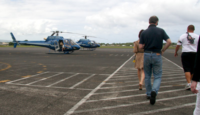 [ Walking on the flight line ]