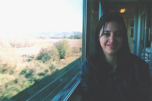 [ Cat on the train ]