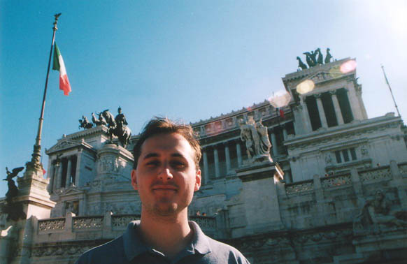 [ Me in front of the building I can't remember ]