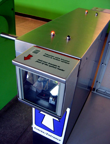[ Wristband turnstile ]