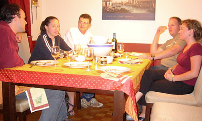 [

Group shot at dinner ]