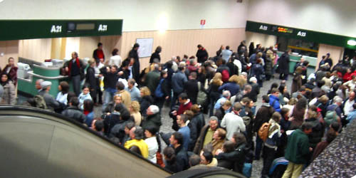 [ Lining up in Milan ]
