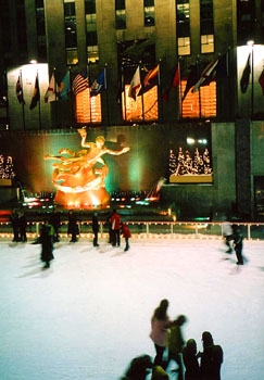 [ Skating at Rockefeller Plaza ]
