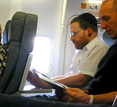 [ Guy on plane ]