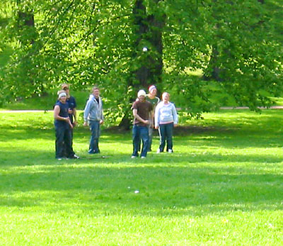 [ 
Lawn bowling? ]
