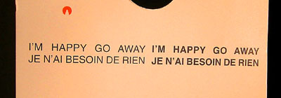 [ Go away sign ]