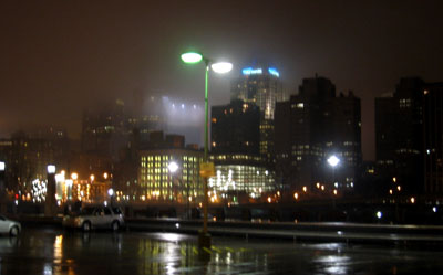 [ Rainy Pittsburgh skyline ]