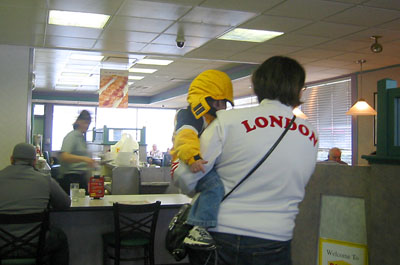 [ Inside Denny's in Washington PA ]