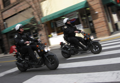 [ Nashville police on scooters ]