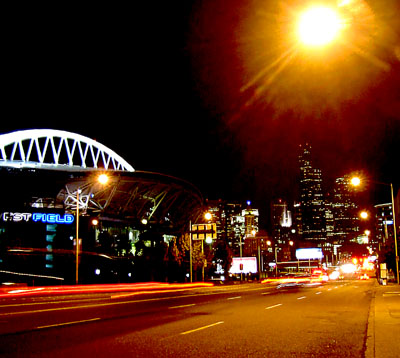 [ Qwest Field and 

downtown ]