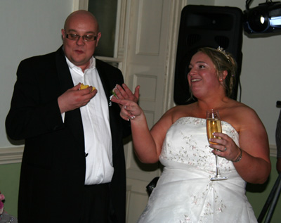 [ Cutting the cake ]