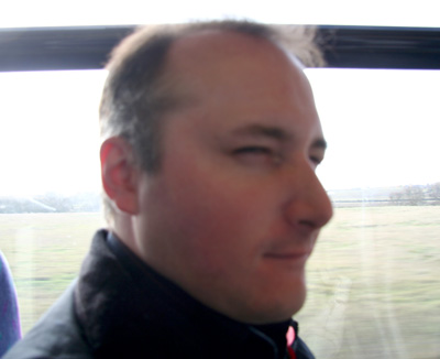 [ Grimacing on the train ]