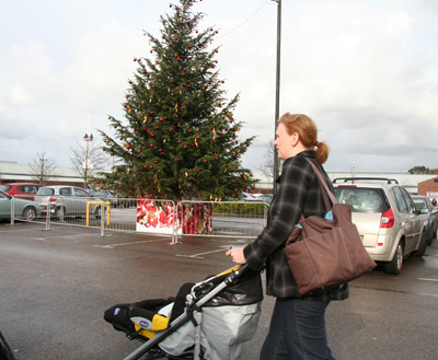 [ Christmas tree in Bridgend ]