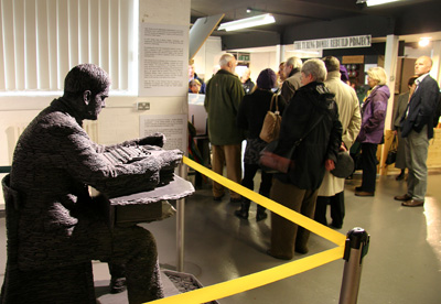 [ Slate sculpture of Alan Turing ]